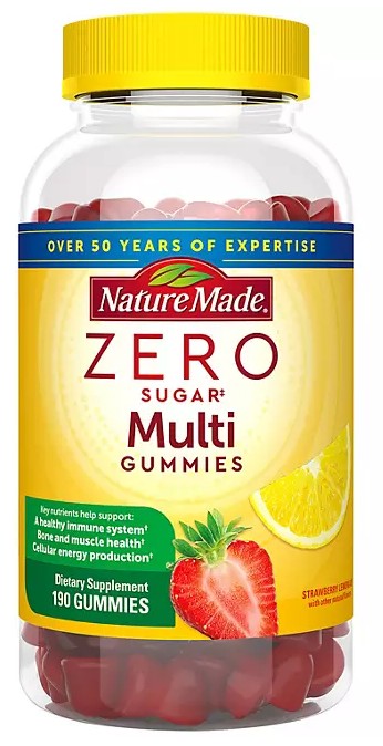 Nature Made Zero Sugar Multivitamin Gummies, 190 ct.