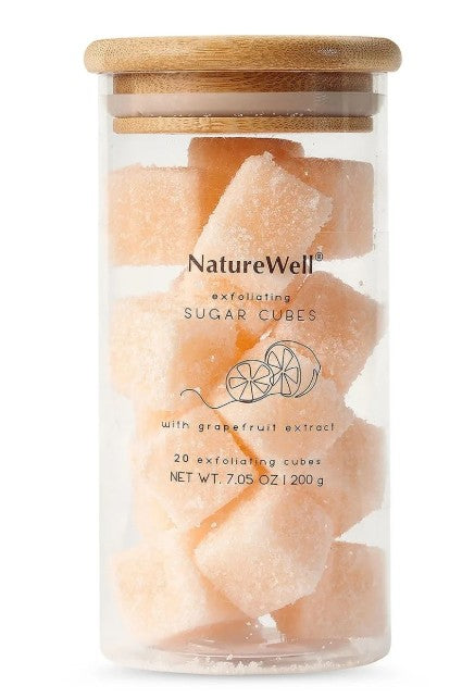 NatureWell Exfoliating Sugar Cubes, Grapefruit and Coffee, 20 Cubes (2 Pack)