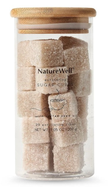 NatureWell Exfoliating Sugar Cubes, Grapefruit and Coffee, 20 Cubes (2 Pack)