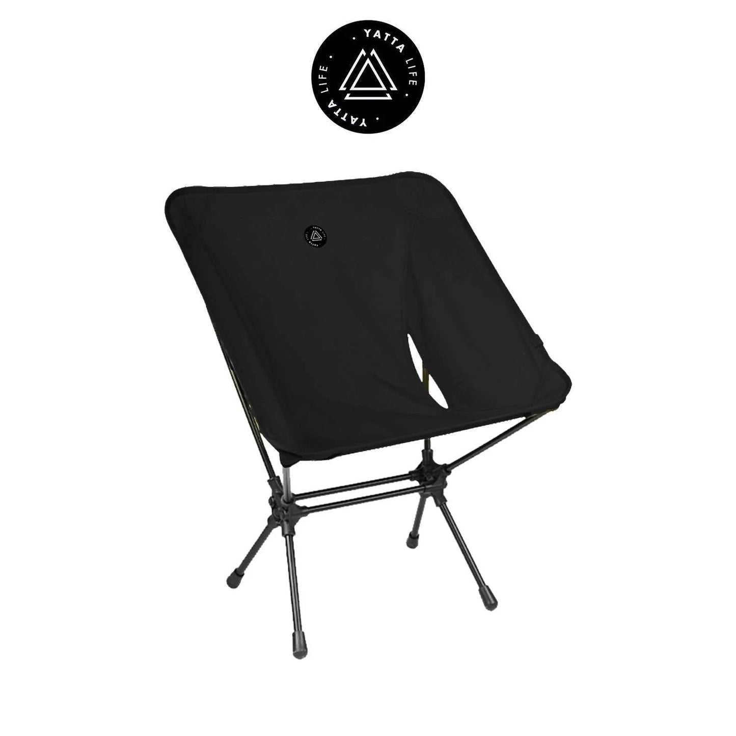 Ultralight Folding Camping Chair – Low Back, Portable Outdoor Chair with Storage Pouch, Army Green