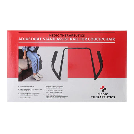 Medic Therapeutics Adjustable Standing Aid Rail for Couch & Chair