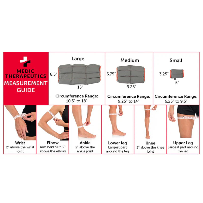 Medic Therapeutic Hot & Cold Gel Therapy Sleeves (Set of 3 Sizes)