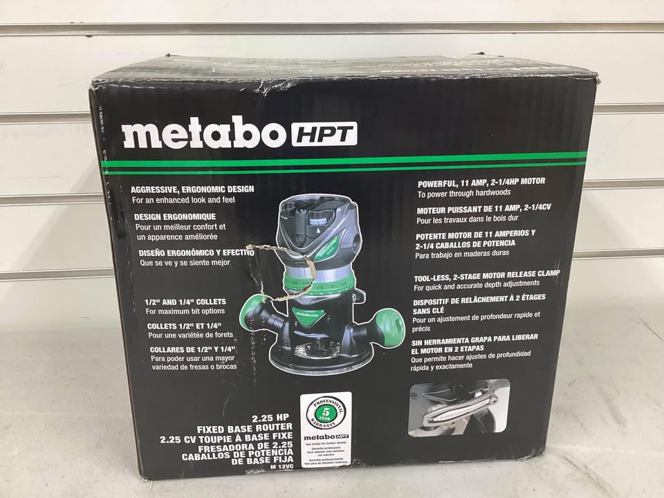 Metabo HPT 2.25-HP Variable Speed Combo Fixed Router