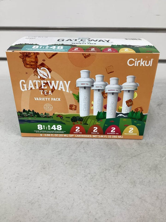 Cirkul Gateway Tea Flavored Water Cartridge Variety Pack, 8 Pack