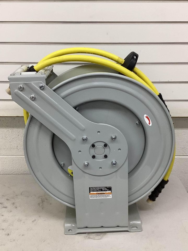 Auto-Rewind Air Hose Reel with 1/2in. x 100ft. OSRDA12100-NT 300 PSI