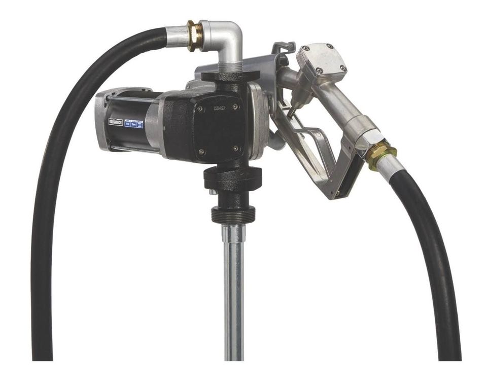 Heavy-Duty Fuel Transfer Pump, 15 GPM, 120 Volt AC, Manual Nozzle