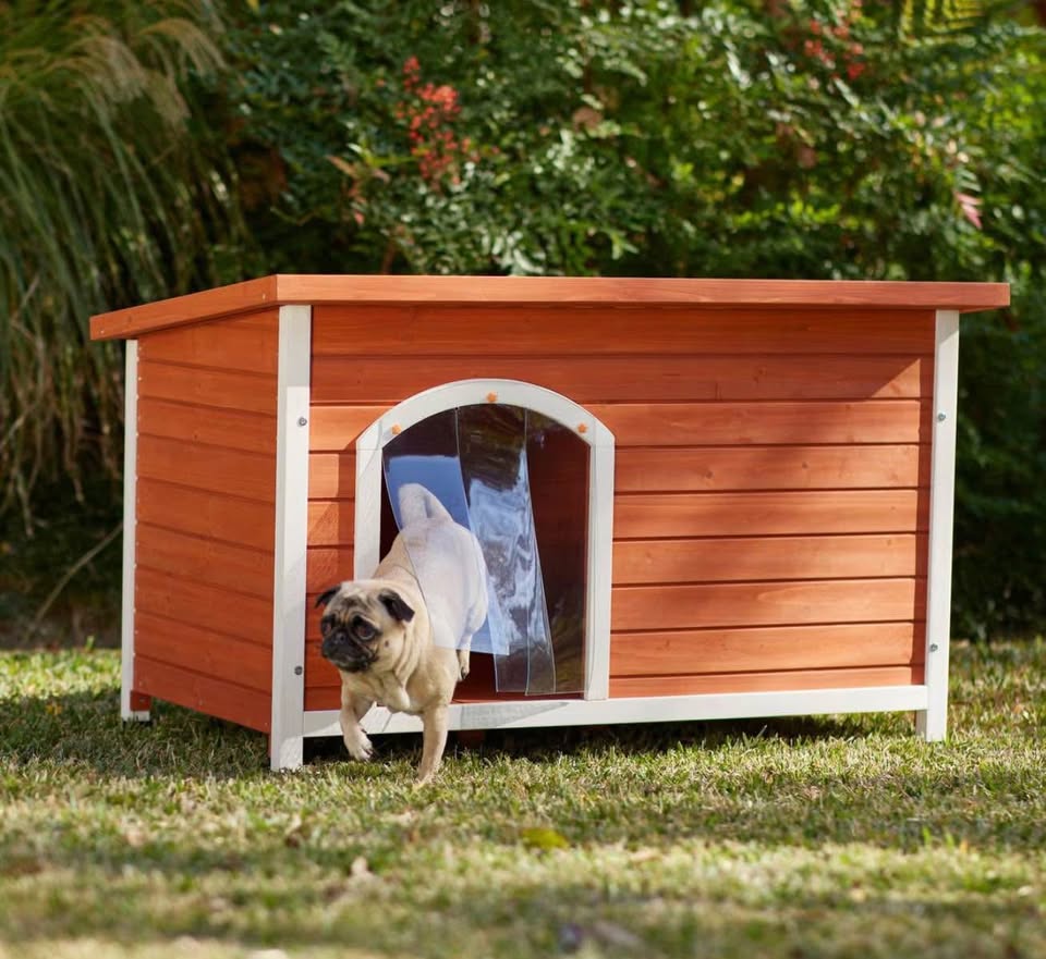 Frisco Craftsman Wooden Outdoor Dog House