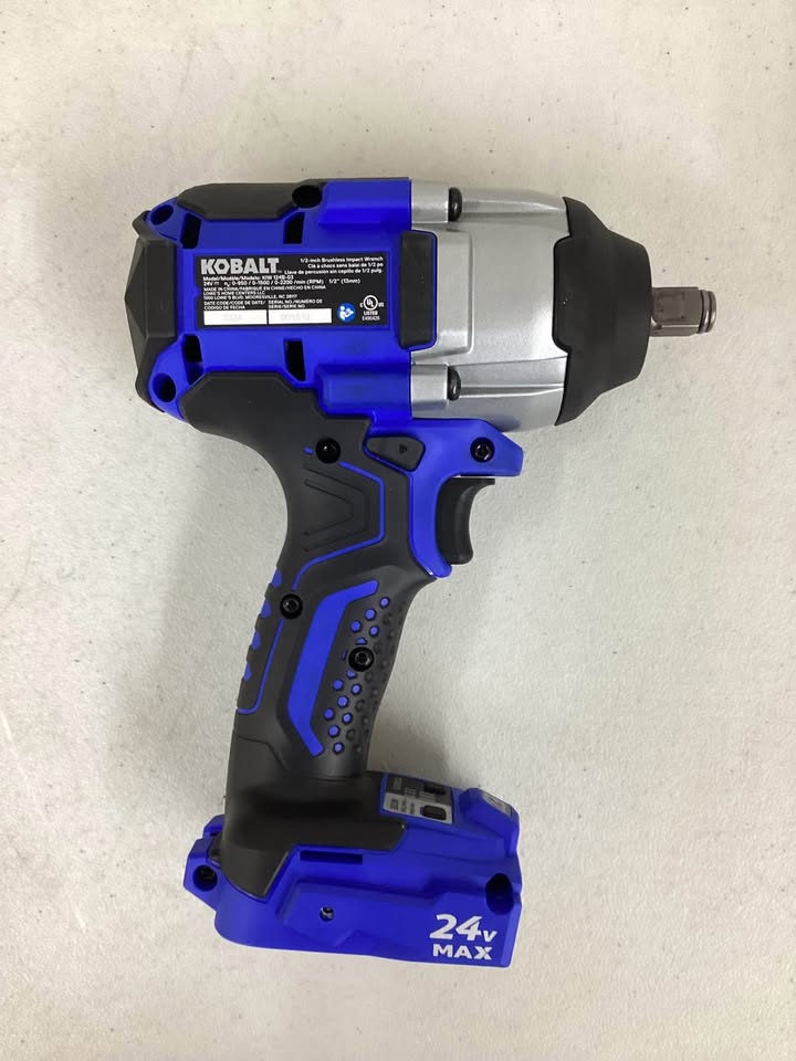 Kobalt 24-volt Variable Brushless 1/2-in Drive Cordless Impact Wrench (Battery and Charger Included)