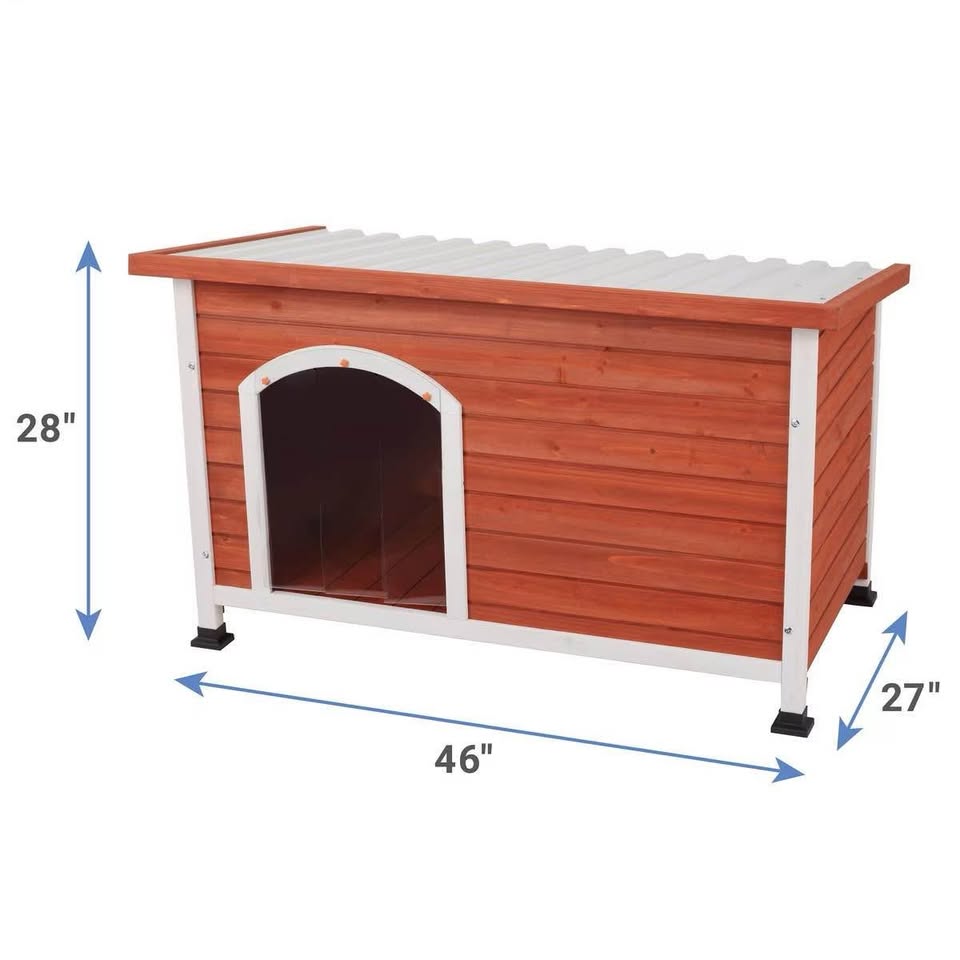 Frisco Craftsman Wooden Outdoor Dog House