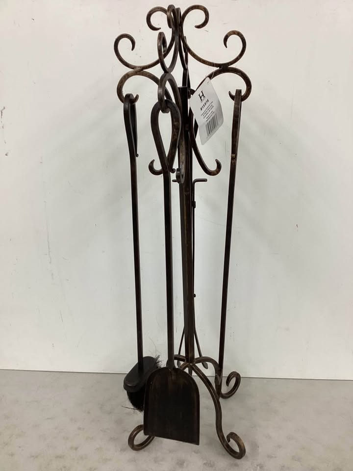 Open Hearth 5-Piece Steel Fireplace Tool Set