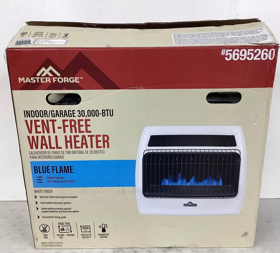 Master Forge 30000-BTU Wall Indoor Natural Gas or Liquid Propane Vent-Free Convection Heater
