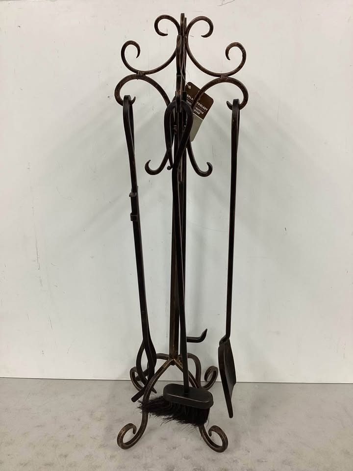 Open Hearth 5-Piece Steel Fireplace Tool Set