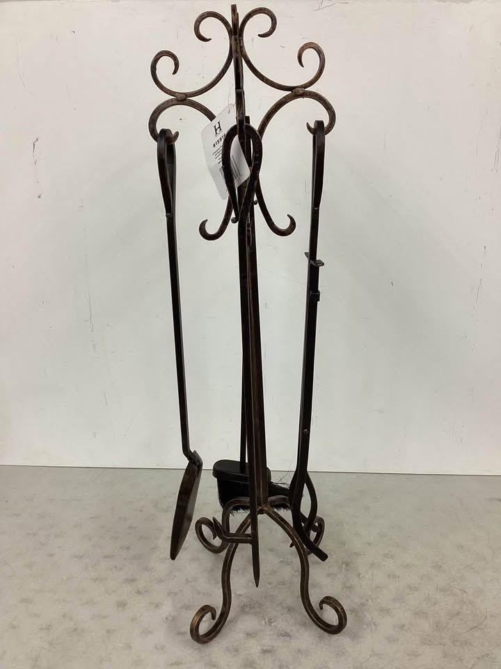 Open Hearth 5-Piece Steel Fireplace Tool Set