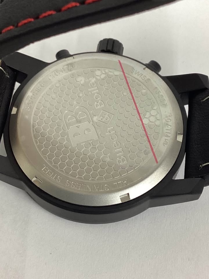 Buech & Boilat Baracchi Men’s Swiss Chronograph, textured multi-level dial and Sapphire crystal