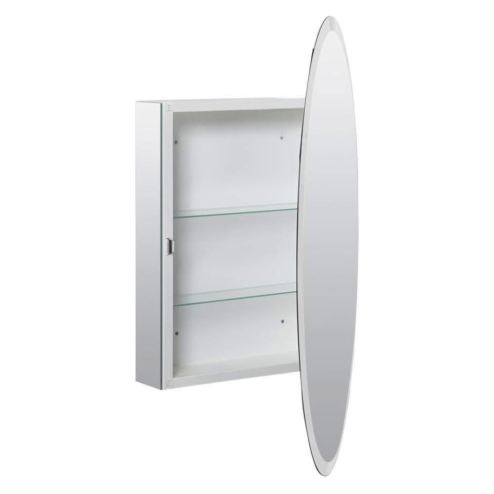 Zenna Home Oval Medicine Cabinet