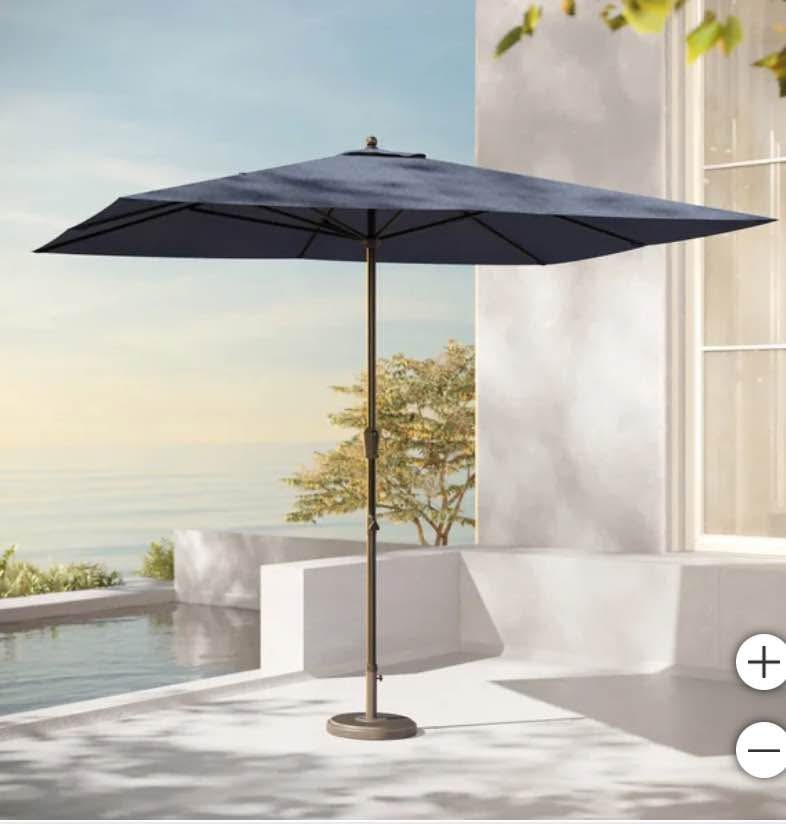 Seasons Sentry 8' x 11' Height Adjustable Market Umbrella