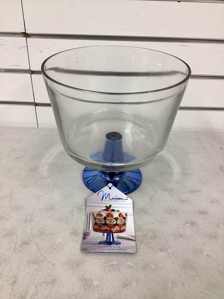 Maison Glassworks and Co. Glass Trifle Bowl