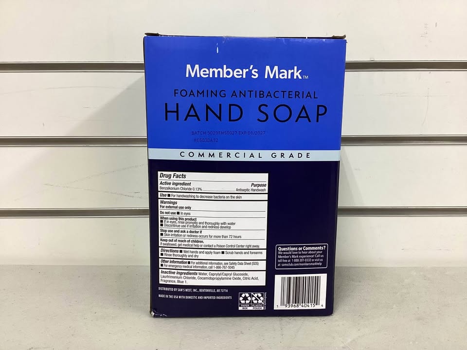 Member's Mark Antibacterial Foaming Hand Soap 2 PACK