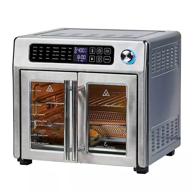 Emeril Lagasse 10-in-1 Stainless Steel French Door AirFryer 360 Combo