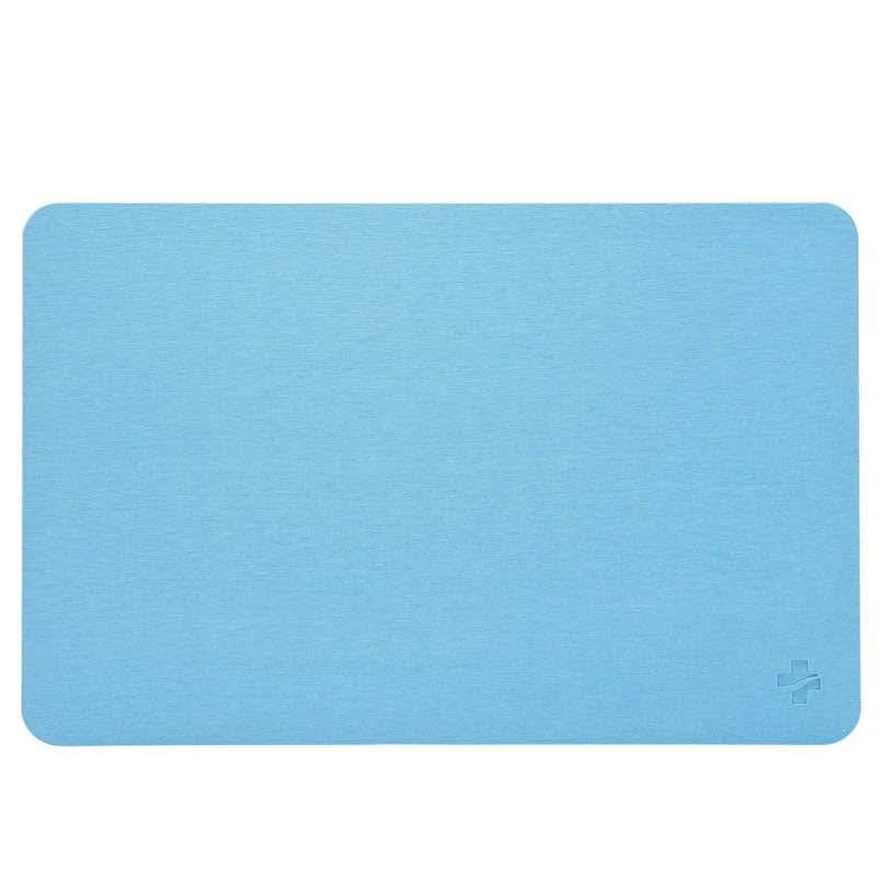 Medic Therapeutics Light Blue 24" x 15" Diatomite Non-Slip Quick Dry Absorbent Floor Mat