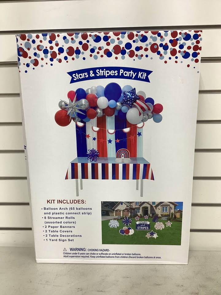 Stars and Stripes Patriotic Party Decorating Kit