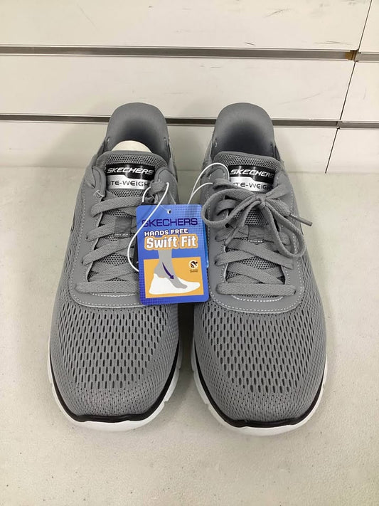 Skechers Men's Verse Hands Free Swift Fit Sneaker Gray Size 9