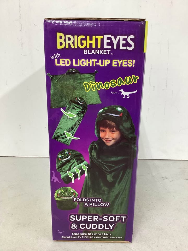 Bright Eyes Dino Blanket