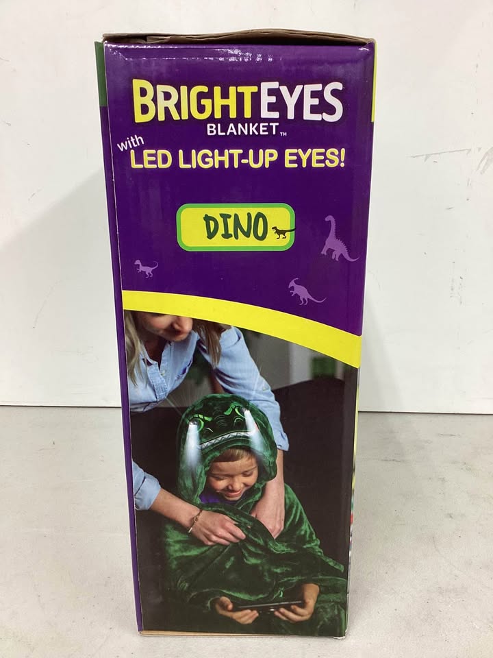 Bright Eyes Dino Blanket