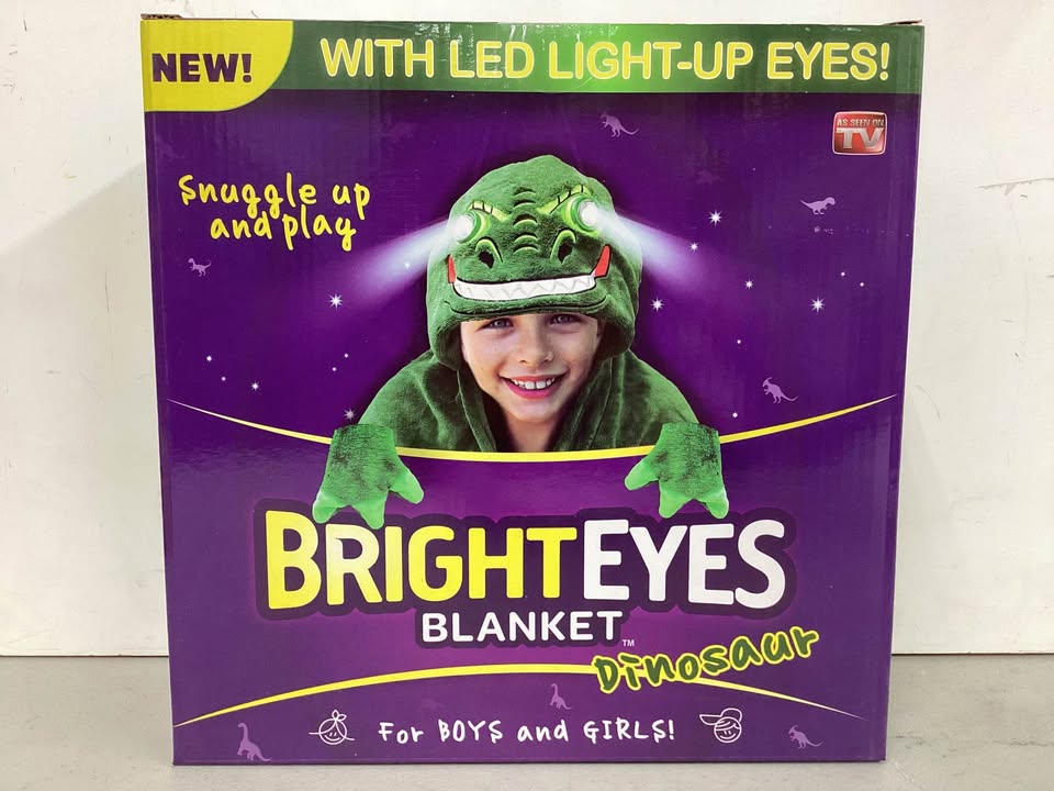 Bright Eyes Dino Blanket