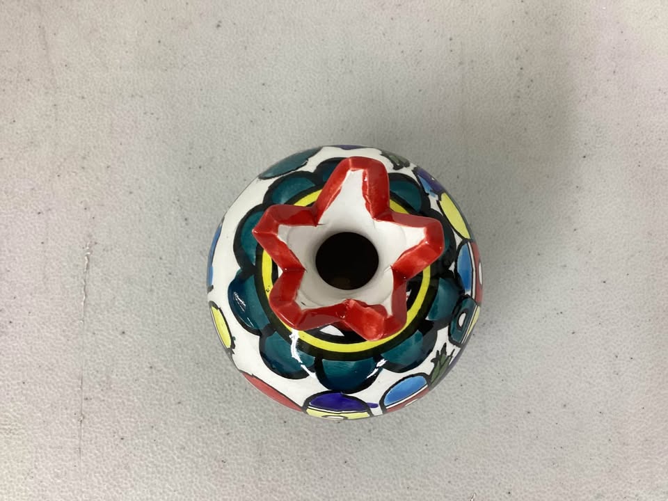 Armenian Ceramic Pomegranate with Jerusalem Design 4”