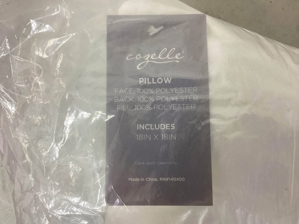 Cozelle "Kismet" 18" Elephant Embroidered Decorative Pillow