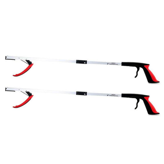 Medic Therapeutics 2-Pack Extra Long Reacher Grabber Tool w/Magnetic Tip