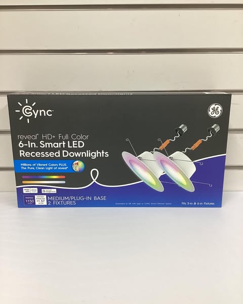 Cync Full Color Smart Recessed Can Retrofit 2 pk.