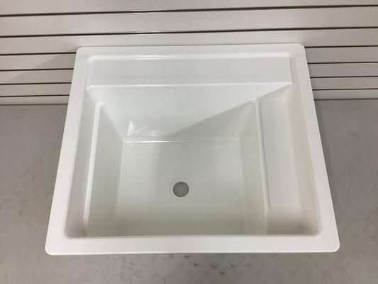 MUSTEE Vector 22 in. x 25 in. Fiberglass Self-Rimming MultiTask Sink