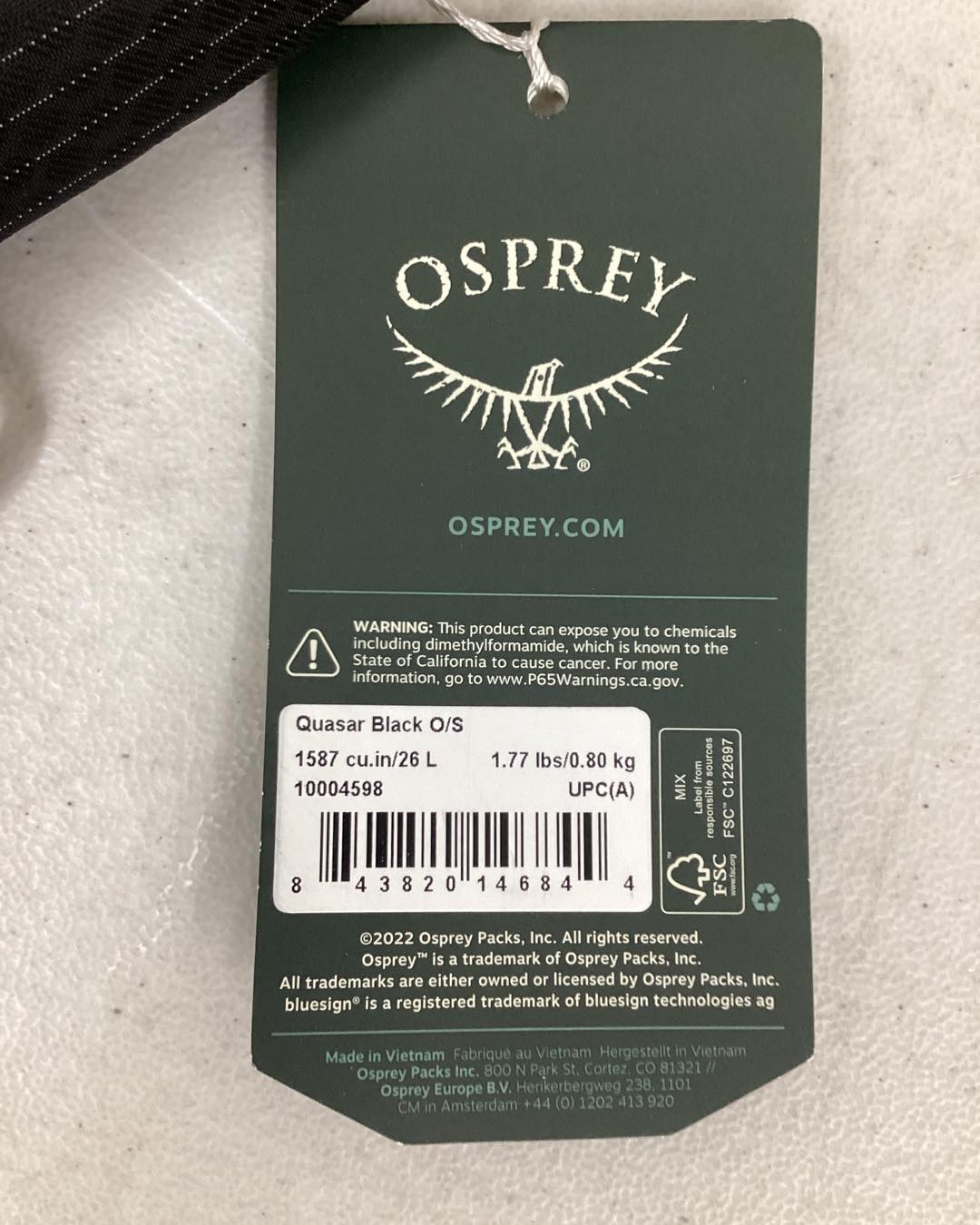 Osprey Quasar Commuter Backpack
