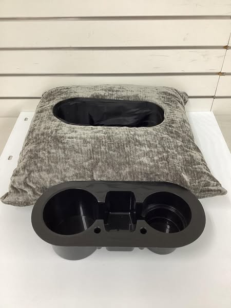 Nesty Pillow/Beverage Holder Gray