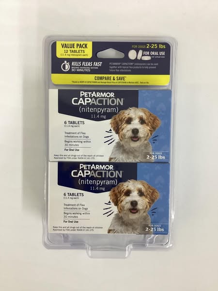 PetArmor CapAction Flea Tabs for Dogs, 12 ct.