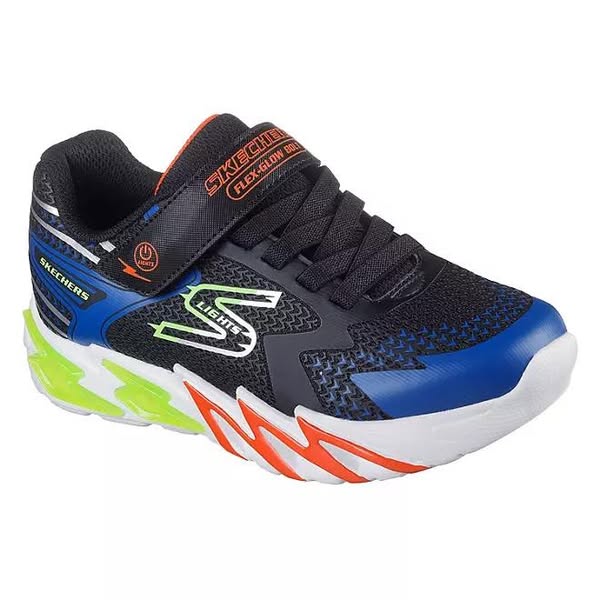 Skechers Boys Flex-Glow Bolt Light-Up Sneaker Size - 3