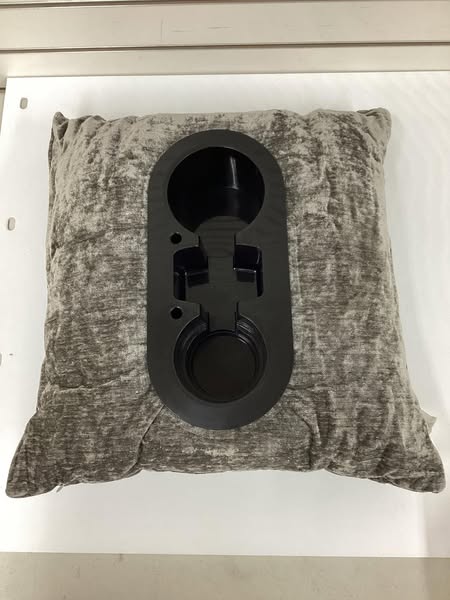 Nesty Pillow/Beverage Holder Gray