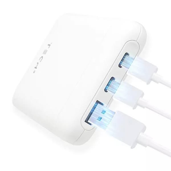 Tech Squared 10K mAh Power Bank with USB-C PD 20W and USB-A, 2 pk.