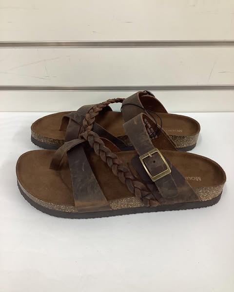 Mountain Sole Women's Leather Footbed Sandal Size 8