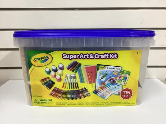 Crayola 115pc Kids Super Art & Craft Kit