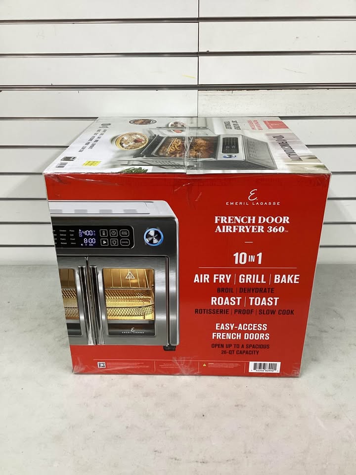 Emeril Lagasse 10-in-1 Stainless Steel French Door AirFryer 360 Combo