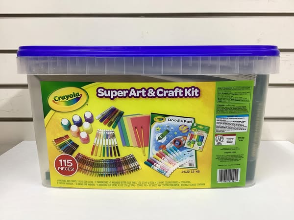 Crayola 115pc Kids Super Art & Craft Kit