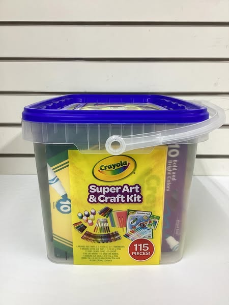 Crayola 115pc Kids Super Art & Craft Kit