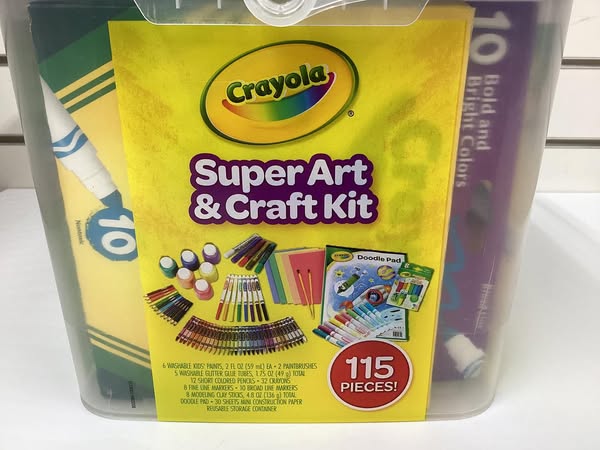 Crayola 115pc Kids Super Art & Craft Kit