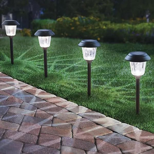 Member's Mark Matte Black LED Solar Path Lights, 4-pack