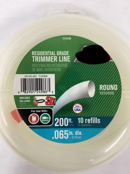 Residential Grade Trimmer Line .065” x 200’