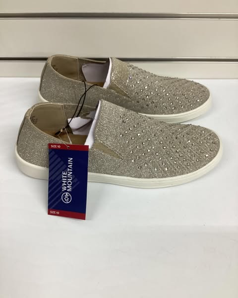 White Mountain Women's Bling Sneaker Size 10