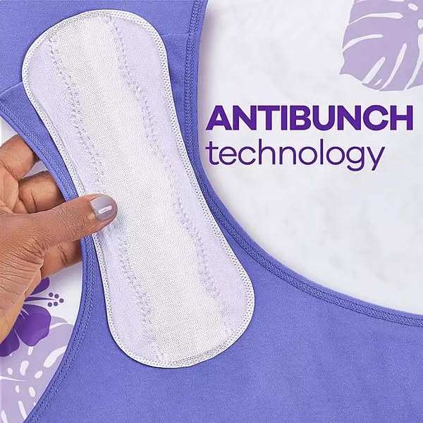 Always Anti-Bunch Xtra Protection Daily Liners, Unscented, Long, 200 ct.